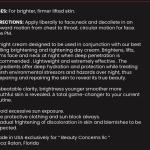 Brightening and Tightening Face Moisturizer Night Cream